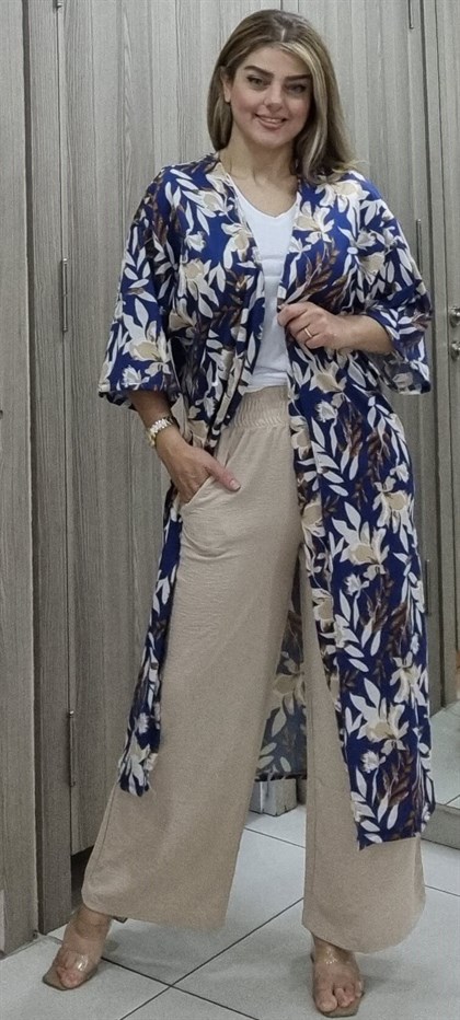 1980 Desenli Kimono